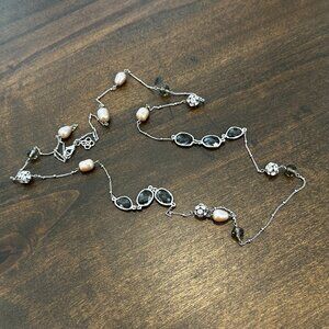 RETIRED - Stella & Dot - Anabelle Multi-Way Necklace in Silver & Pave - N251